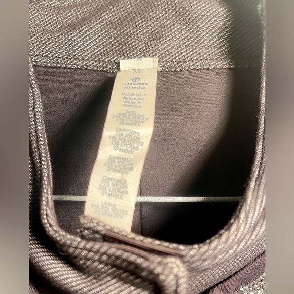 Lululemon Cocoon Car Coat Shine Dot Black Diamond Jacquard Space Dye Blck Coat M - Picture 4 of 4